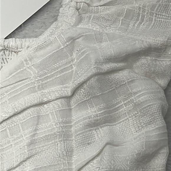 NWT L*Space Farryn‎ Top White Puffy Smocked Crop Top - Picture 4 of 16